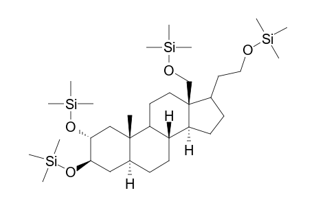 5.alpha.-pregnane-3.beta.,18,2.alpha.,21-tetrol tetra TMS