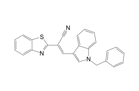 (2E)-2-(1,3-benzothiazol-2-yl)-3-(1-benzyl-1H-indol-3-yl)-2-propenenitrile