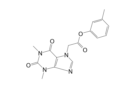 1,3-dimethyl-2,6-dioxo-1,2,3,6-tetrahydropurine-7-acetic acid, m-tolyl ester