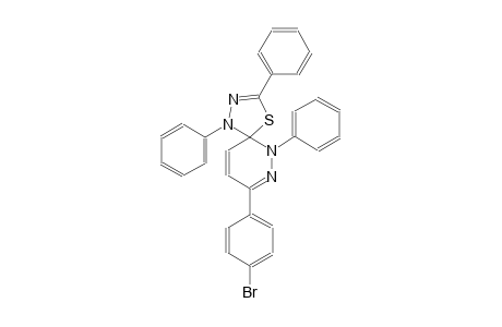 8-(4-bromophenyl)-1,3,6-triphenyl-4-thia-1,2,6,7-tetraazaspiro[4.5]deca-2,7,9-triene