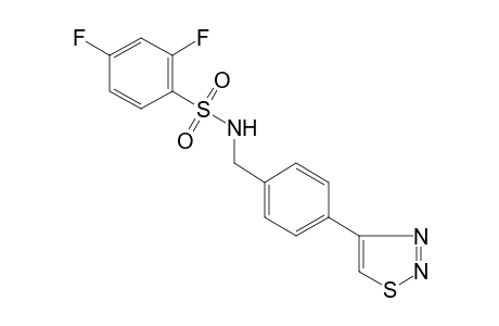 2,4-difluoro-N-[p-(1,2,3-thiadiazol-4-yl)benzyl]benzenesulfonamide