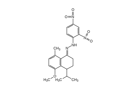 3,4-dihydro-4-isopropyl-5-methoxy-8-methyl-1(2H)-naphthalenone, (2,4-dinitrophenyl)hydrazone