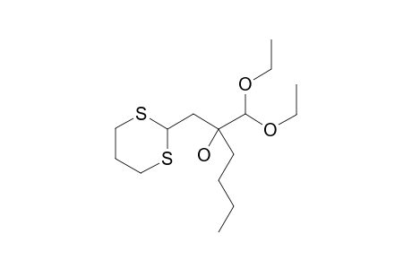 2-(1,3-Dithian-2-ylmethyl)-1,1-diethoxyhexan-2-ol