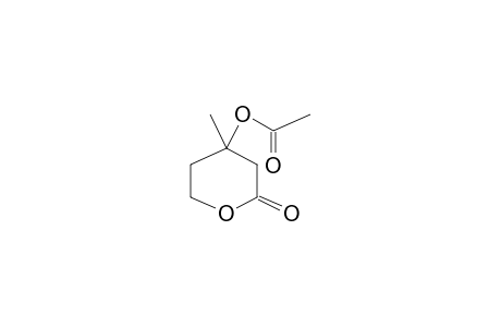 4-Methyl-2-oxotetrahydro-2H-pyran-4-yl acetate (D2)