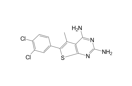 2,4-diamino-6-(3,4-dichlorophenyl)-5-methylthieno[2,3-d]pyrimidine