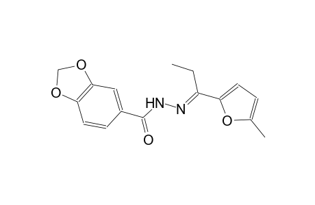 N'-[(E)-1-(5-methyl-2-furyl)propylidene]-1,3-benzodioxole-5-carbohydrazide