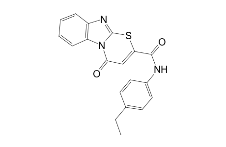 4-Oxo-4H-1-thia-4a,9-diaza-fluorene-2-carboxylic acid (4-ethyl-phenyl)-amide