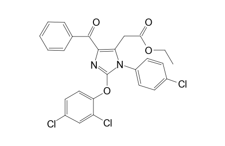 Ethyl 2-(4-benzoyl-1-(4-chlorophenyl)-2-(2,4-dichlorophenoxy)-1H-imidazol-5-yl)acetate