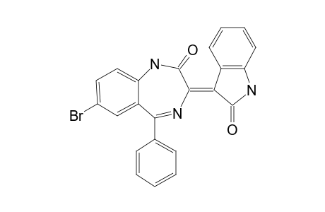 1,4-Benzodiazepin-2(1H,3H)-one, 7-bromo-5-phenyl-3-(1H-2(3H)-oxo-3-indolylidene)-