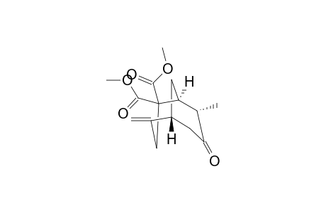 (-)-Dimethyl (1S,5R,8S)-4-methylene-8-methyl-7-oxobicyclo[3.3.1]nonane-2,2-dicarboxylate