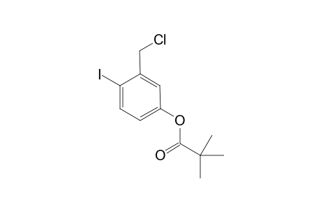 3-(chloromethyl)-4-iodophenyl pivalate