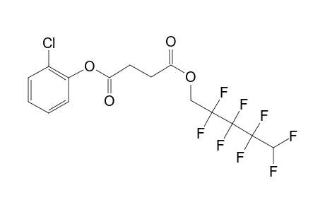 Succinic acid, 2,2,3,3,4,4,5,5-octafluoropentyl 2-chlorophenyl ester