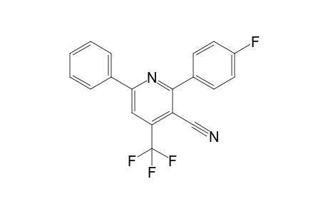 2-(4-fluorophenyl)-6-phenyl-4-(trifluoromethyl)-3-pyridinecarbonitrile