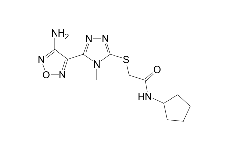 Acetamide, 2-[[5-(4-amino-1,2,5-oxadiazol-3-yl)-4-methyl-4H-1,2,4-triazol-3-yl]thio]-N-cyclopentyl-
