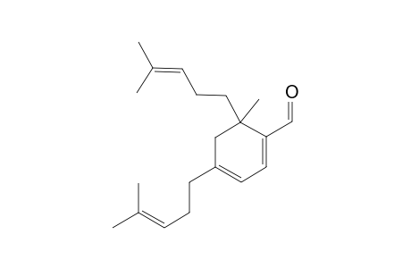 6-Methyl-4,6-bis(4-methylpent-3-enyl)-1-cyclohexa-1,3-dienecarboxaldehyde