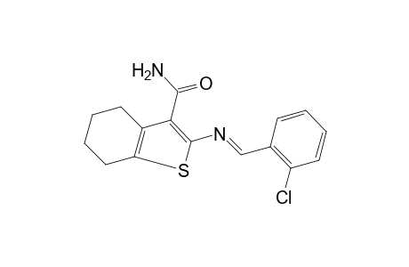 2-[(o-chlorobenzylidene)amino]-4,5,6,7-tetrahydrobenzo[b]thiophene-3-carboxamide