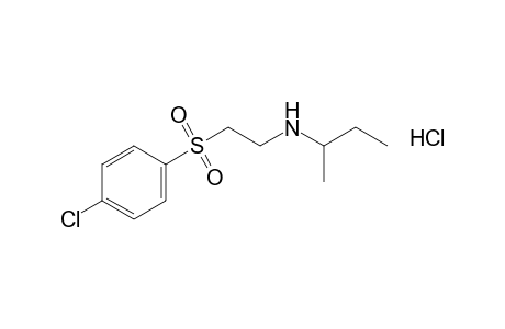 N-{2-[(p-chlorophenyl)sulfonyl]ethyl}-1-methylpropylamine, hydrochloride