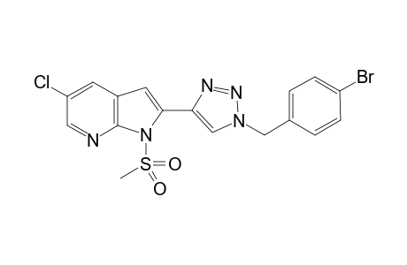 2-(1-(4-Bromobenzyl)-1H-1,2,3-triazol-4-yl)-5-chloro-1-(methylsulfonyl)-1H-pyrrolo[2,3-b]pyridine