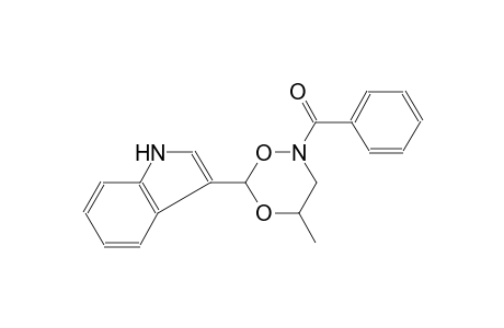 3-(2-benzoyl-4-methyl-1,5,2-dioxazinan-6-yl)-1H-indole