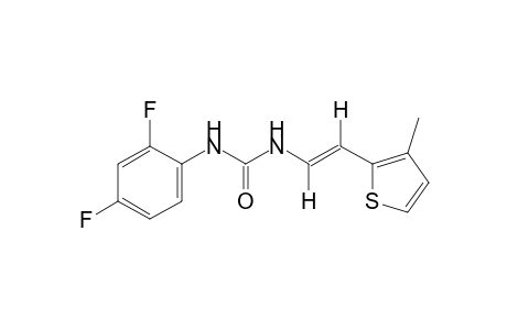 trans-1-(2,4-difluorophenyl)-3-[2-(3-methyl-2-thienyl)vinyl]urea