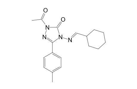 1-ACETYL-4-CYCLOHEXYLMETHYLENAMINO-3-(PARA-TOLYL)-5-OXO-4,5-DIHYDRO-[1,2,4]-TRIAZOLE