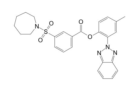 benzoic acid, 3-[(hexahydro-1H-azepin-1-yl)sulfonyl]-, 2-(2H-1,2,3-benzotriazol-2-yl)-4-methylphenyl ester