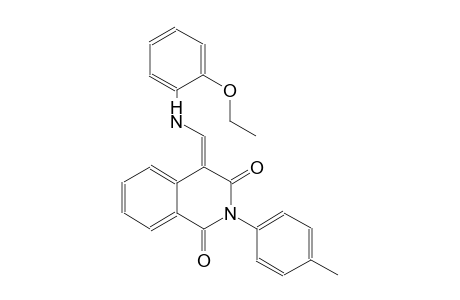 1,3(2H,4H)-isoquinolinedione, 4-[[(2-ethoxyphenyl)amino]methylene]-2-(4-methylphenyl)-, (4E)-