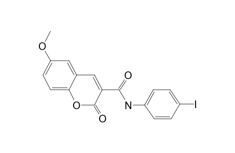 Coumarin-3-carboxamide, 6-methoxy-N-(4-iodophenyl)-