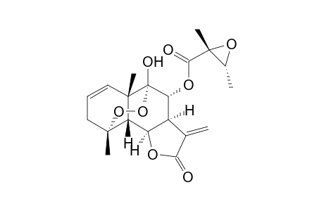 8-ALPHA-(2'S,3'S-EPOXY-2'-METHYLBUTURYLOXY)-4-ALPHA,9-ALPHA-EPIDIOXY-9-BETA-HYDROXY-5-BETA-H-EUDESM-1,11(13)-DIEN-6-BETA,12-OLIDE