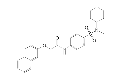 acetamide, N-[4-[(cyclohexylmethylamino)sulfonyl]phenyl]-2-(2-naphthalenyloxy)-