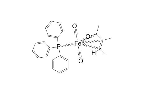 ETA(4)-(E)-[CH3-CH=C(CH3)COCH3]-FE(CO)2PPH3