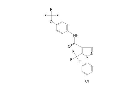 1-(p-CHLOROPHENYL)-alpha,alpha,alpha-TRIFLUORO-5-(TRIFLUOROMETHYL)PYRAZOLE-4-CARBOX-p-ANISIDIDE