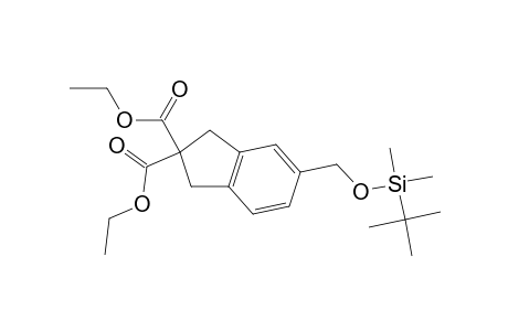 2H-Indene-2,2-dicarboxylic acid, 5-[[[(1,1-dimethylethyl)dimethylsilyl]oxy]methyl]-1,3-dihydro-, diethyl ester