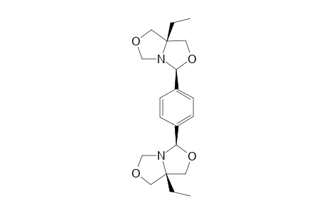 (5S,7aR)-5-[4-[(5R,7aS)-7a-ethyl-1,3,5,7-tetrahydro-[1,3]oxazolo[3,4-c][1,3]oxazol-5-yl]phenyl]-7a-ethyl-1,3,5,7-tetrahydro-[1,3]oxazolo[3,4-c][1,3]oxazole