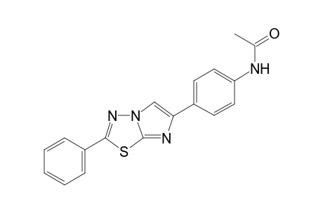 Imidazolo[2,1-b]1,3,4-thiadiazole, 6-(4-acetylaminophenyl)-2-phenyl-