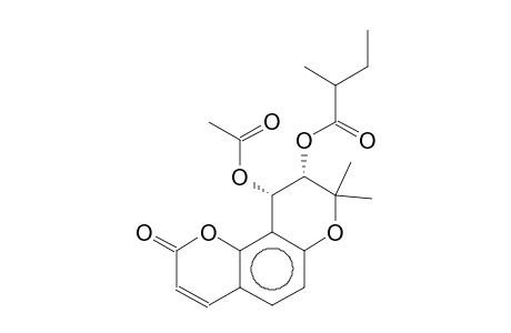 (-)-VISNADIN;3'S-2-METHYLBUTYRYLOXY-4'S-ACETOXY-3',4'-DIHYDROSESELIN