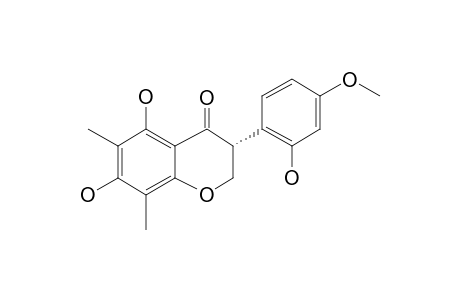 (2R)-5,7,2'-Trihydroxy-4'-methoxy-6,8-dimethylflavanone