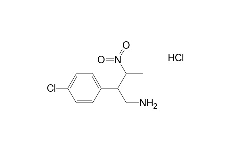 2-(4-CHLOROPHENYL)-3-NITROBUTAN-1-AMINE-HYDROCHLORIDE;MAJOR