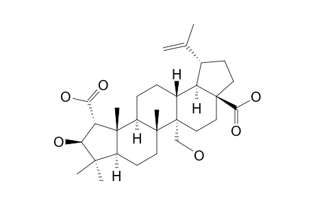 27-HYDROXY-CEANOTHIC-ACID;2-ALPHA-CARBOXY-3-BETA,27-DIHYDROXY-A(1)-NORLUP-20(29)-EN-28-OIC-ACID
