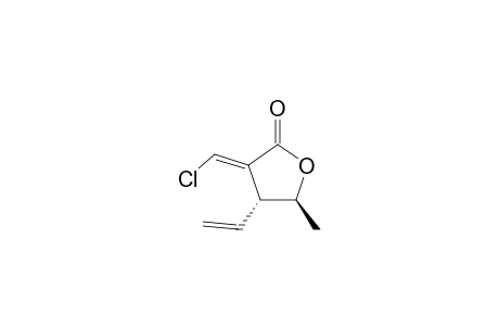 trans-.gama.Methyl-.beta,-vinyl-.alpha.(Z)-(chloromethylene).gama.-butyrolcatone