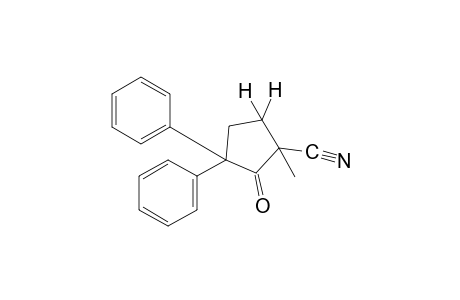 3,3-diphenyl-1-methyl-2-oxocyclopentanecarbonitrile