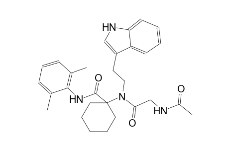 N-{1-[2-(2,6-dimethylphenyl)acetyl]cyclohexyl}-N-[2-(1H-inden-3-yl)ethyl]-4-oxopentanamide