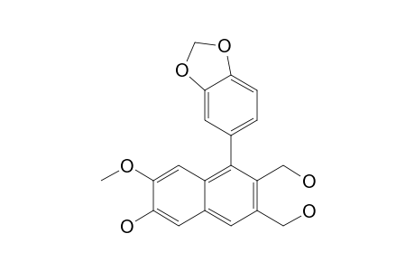 1-[3',4'-(Methylenedioxy)phenyl]-2,3-bis(hydroxymethyl)-6-hydroxy-7-methoxynaphthalene