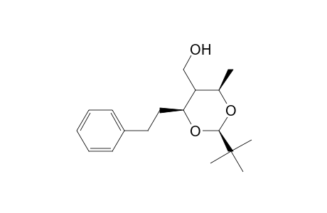 (2R,4S,6R)-2-Tert-butyl-5-hydroxymethyl-6-methyl-4-(2'-phenyl-ethyl)1,3-dioxane