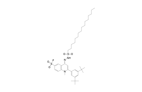 1-hexadecanesulfonic acid, [2-(3,5-di-tert-butylphenyl)-6-(fluorosulfonyl)-1-methyl-4(1H)-quinolylidene]hydrazide