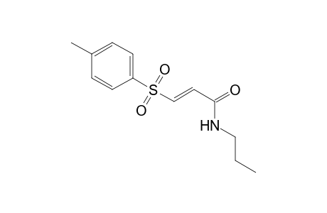 (E)-N-Propyl-3-(4-tolyl-sulfonyl)-acrylamide
