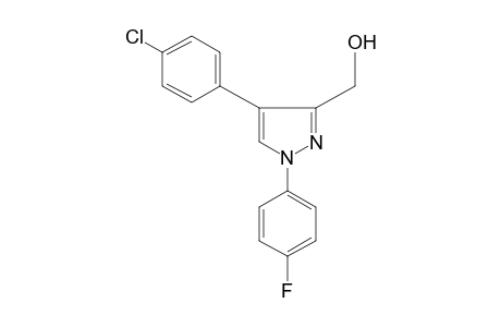 4-(p-chlorophenyl)-1-(p-fluorophenyl)pyrazole-3-methanol