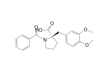 Proline, 1-benzoyl-2-[(3,4-dimethoxyphenyl)methyl]-