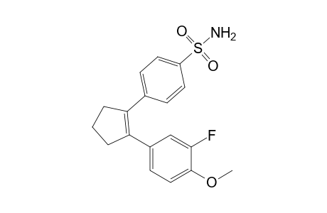 4-[2-(3-Fluoro-4-methoxyphenyl)cyclopenten-1-yl]benzenesulfonamide