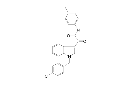 1H-Indole-3-acetamide, 1-[(4-chlorophenyl)methyl]-N-(4-methylphenyl)-.alpha.-oxo-